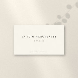 Kaitlin Hargreaves gift card